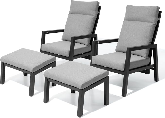 Pellebant 2-Piece Aluminum Outdoor Recliner Chair by Pellebant