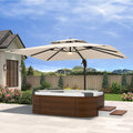 10' X 13' Cantilever Patio Outdoor Umbrella by MPLShade