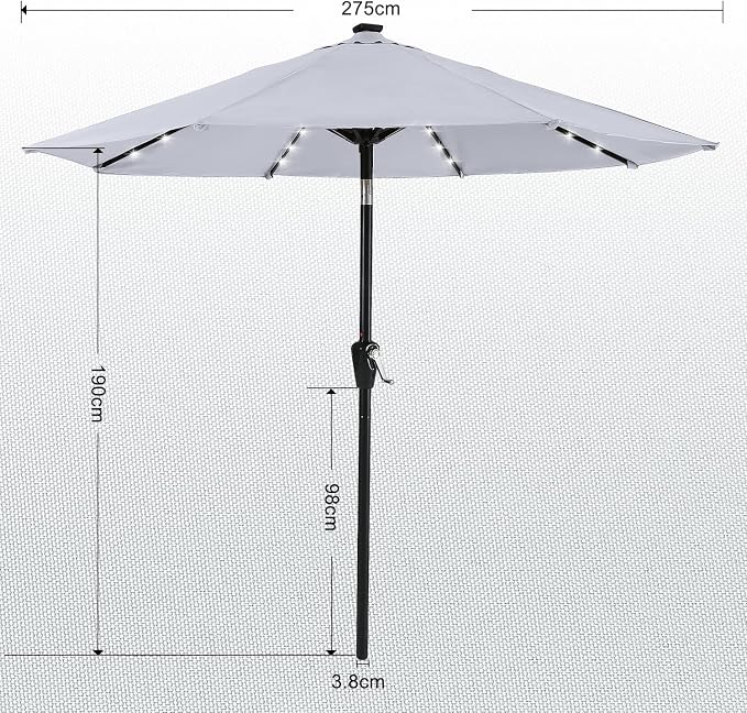 ABCCANOPY Solar Led Patio Umbrella - Image 3