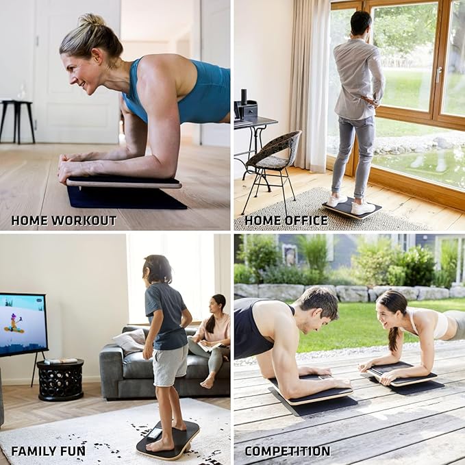 Plankpad PRO Get fit Playing Games & Workouts; Plank & Balance Board with free iOS/Android App & 10 Games; Dynamic Abs & Core Fitness Training; Only 3 Minutes a Day.