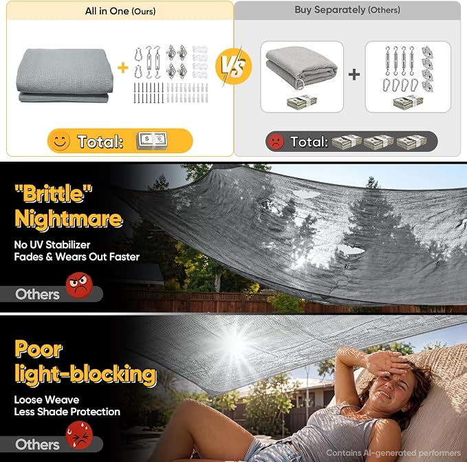Quictent Sun Shade Sail for Patio - Image 2