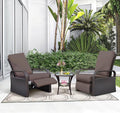 Outdoor Recliner, Aluminum Frame Patio Chaise Lounge Chairs by ATRARTTOREAL