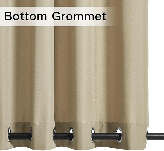 NICETOWN Canvas Weighted Outdoor Curtains - Image 4