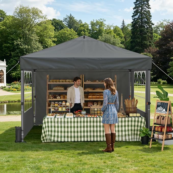 Raynesys 10x10ft Pop Up Canopy Tent - Image 8