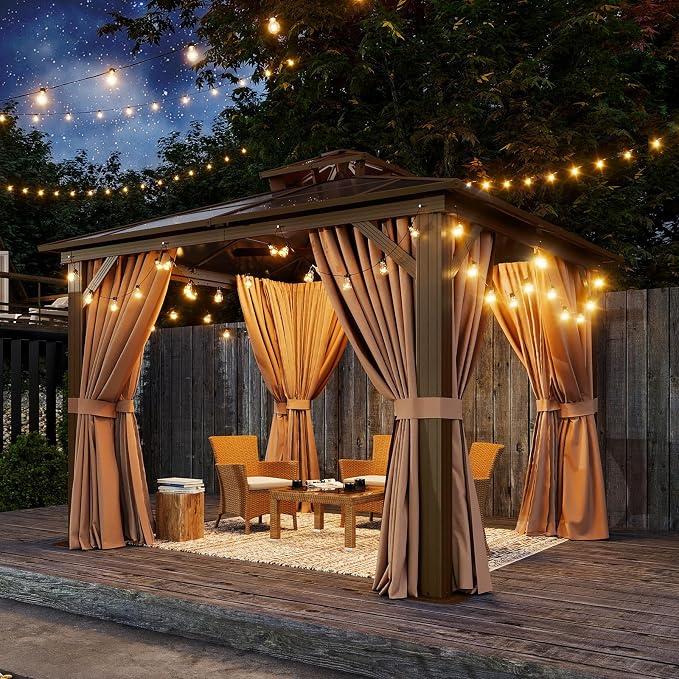 Aoxun 10'x10' Hardtop Gazebo - Image 9