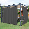 Easy-Going Outdoor Patio Curtains 2 Panels, 110x108 inch, Porch and Pergola by Easy-Going