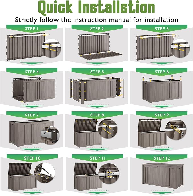 Outdoor Storage Waterproof Deck Box - Image 7