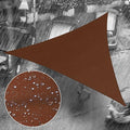 Royal Shade 10' x 11' x 14.9' Brown Triangle Waterproof Sun Shade Sail Order to by RoyalShade