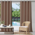 Outdoor Curtains Waterproof W52 x L108 Inch Mocha, 1 Panel | Thick Fabric Light by StangH