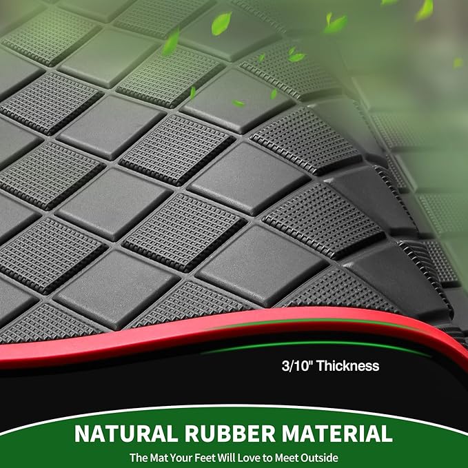 Golf Cart Floor Liner Mat 8mm Thick Rubber Full Coverage Fit for EZGO TXT (1994-2025), Express S4 (2012-2020), Cushman Workhorse, EX1 (2020), Valor, Navitas, Some Star Carts Mats Replacement