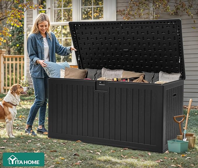 YITAHOME 260 Gallon Large Deck Box - Image 8
