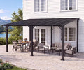 16'X10' Lean to Gazebo Pergola Patio Gazebos Pergolas Outdoor | Wall Mounted by Breezestival