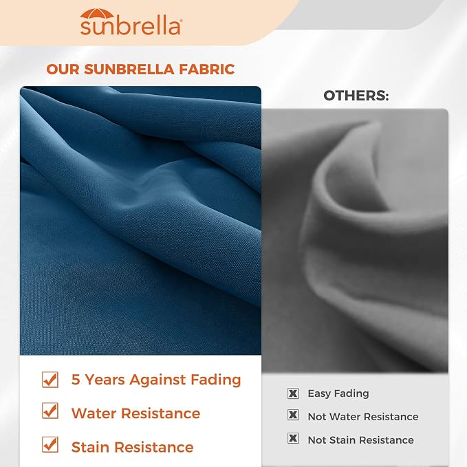 Grand patio 10x10 FT Square Sunbrella Umbrella - Image 6