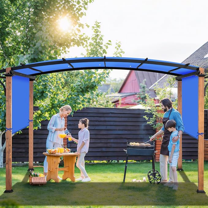 17' x 6.8' Waterproof Pergola Canopy Replacement Cover, Royal Blue | Waterproof - Image 7