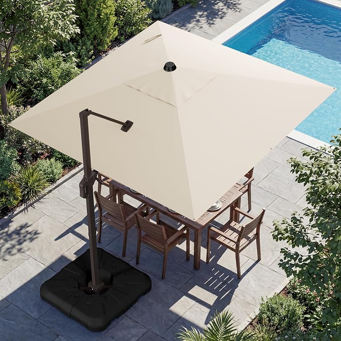 10x10FT Cantilever Outdoor Umbrella by ZLACUIU