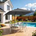 10' X 10' Patio Umbrella Cantilever Outdoor Rectangle Umbrella, Heavy Duty by ORYNTREX