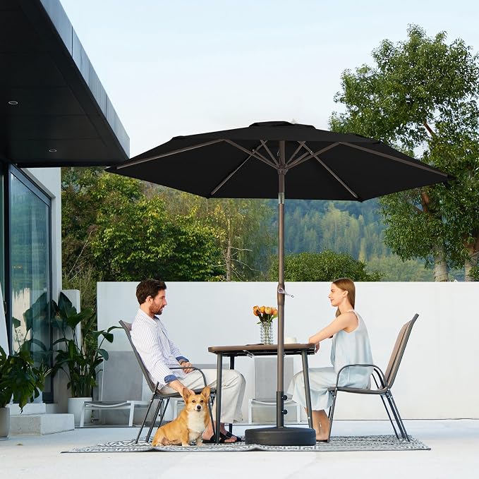 JEAREY 7.5 ft Outdoor Patio Umbrella, Table Umbrella, Tilt & Crank lift - Image 6