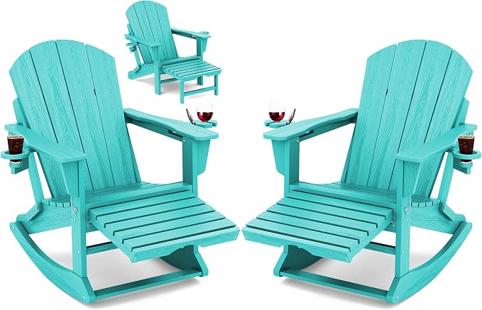 Adirondack Rocking Chair Set of 2 by KINGYES
