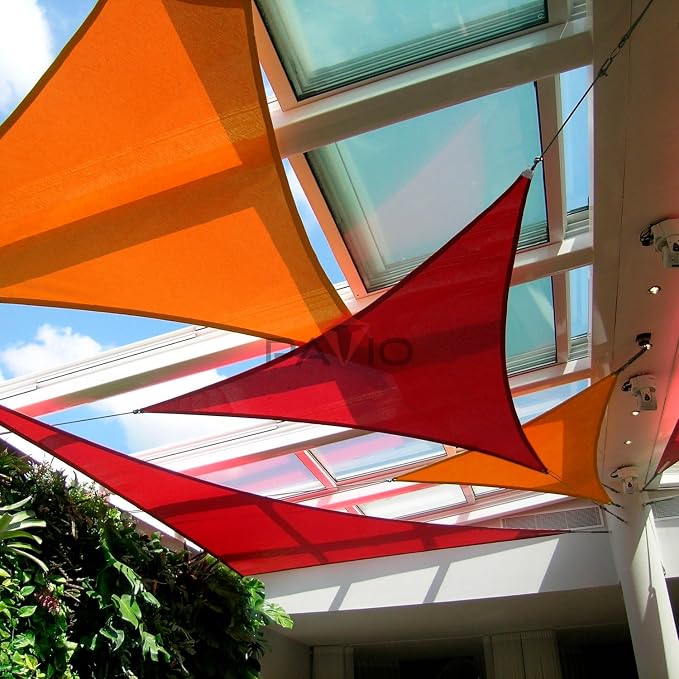 Patio Paradise 10' x 10' x 10' Sun Shade Sail Triangle Canopy Shade Cloth - Image 5