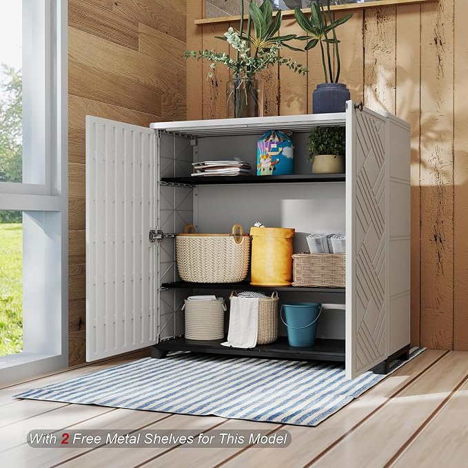 HOMSPARK Indoor/Outdoor Storage Cabinet - Image 4