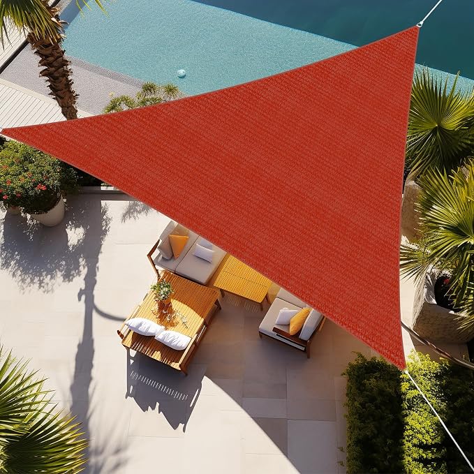 Shade&Beyond Custom Sun Shade Sail 14'x18'x22.8' Triangle Sun Sail Shades Patio by ShadeBeyond