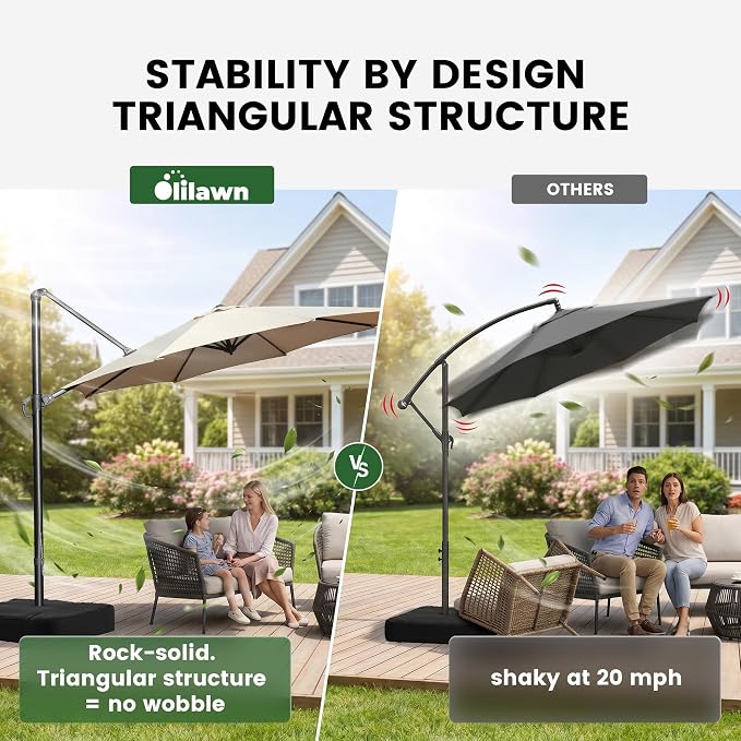 10ft Outdoor Umbrellas for Patio - Image 2