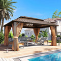 Aoxun Gazebo 12x16 Hardtop Gazebo by Aoxun