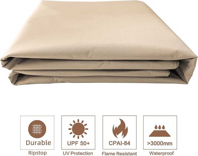 SCOCANOPY Light Beige Replacement Top - Image 6