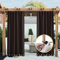 NICETOWN 2 PCs Weighted Outdoor Curtains by NICETOWN