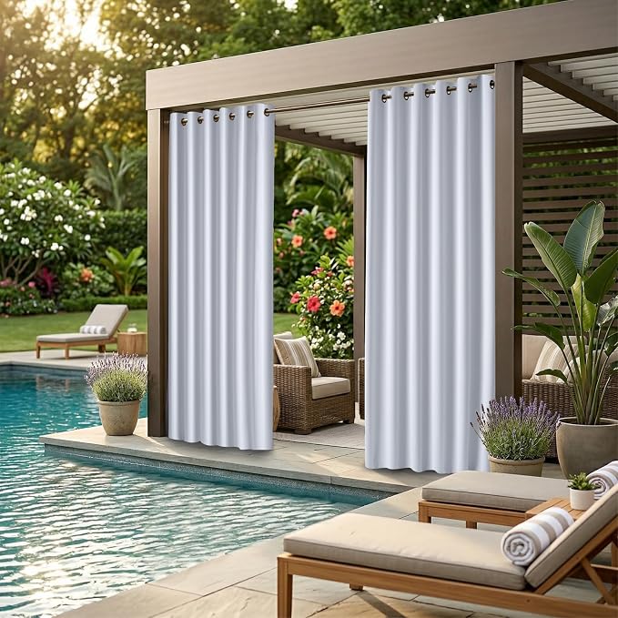 Outdoor Indoor Curtains W84 x L108 - Image 2