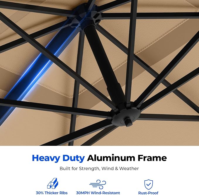 10x10 FT Cantilever Patio Umbrella - Image 7