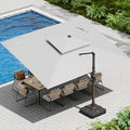 10 X 13 FT Cantilever Patio Umbrella Outdoor by Ombrellon