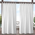 EXCLUSIVE HOME Cabana Solid Indoor/Outdoor Light Filtering Hook-and-Loop Tab by TownCountryLiving