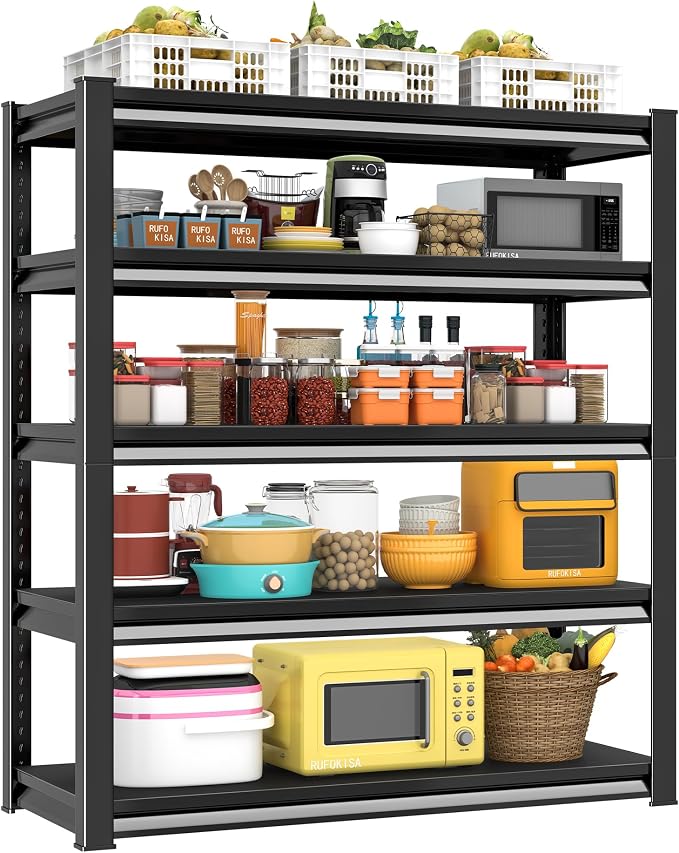 Garage Shelving Heavy Duty，Large Loads Adjustable Garage Storage Shelves by Rufokisa