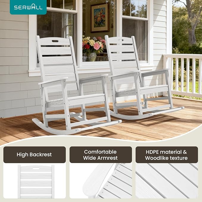 SERWALL 2-Pc Rocking Chair Set - Image 6