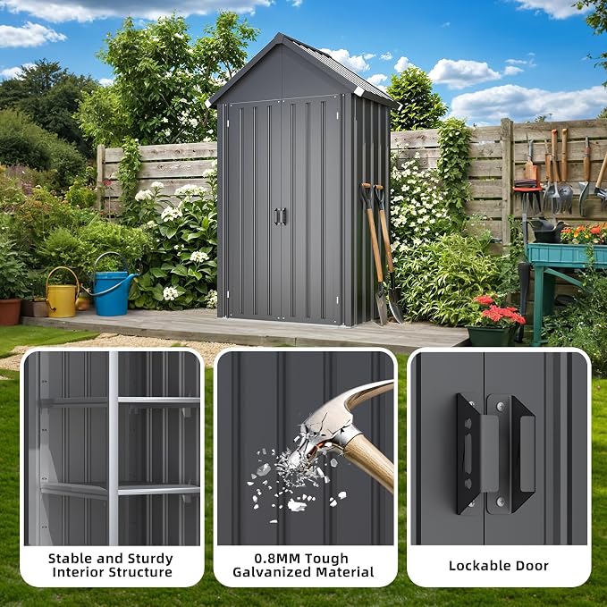 AECOJOY Outdoor Storage Cabinet Waterproof - Image 6