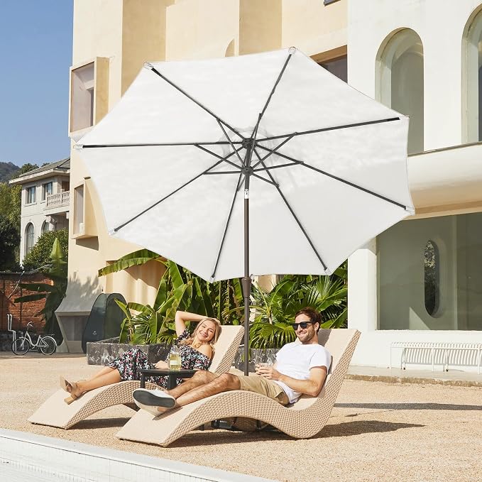 JEAREY 10 ft Outdoor Patio Umbrella w/Tilt and Crank - Image 4