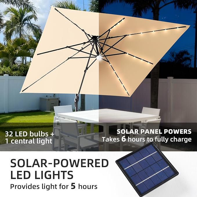 JZ-DZS Cantilever Patio Umbrella - Image 7