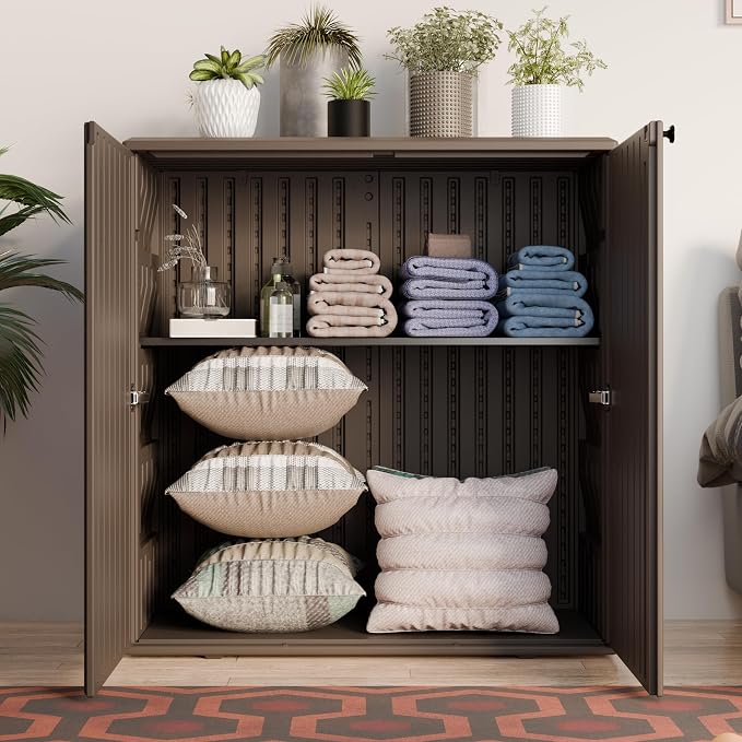 Mrosaa Indoor Outdoor Storage Cabinet Waterproof - Image 6