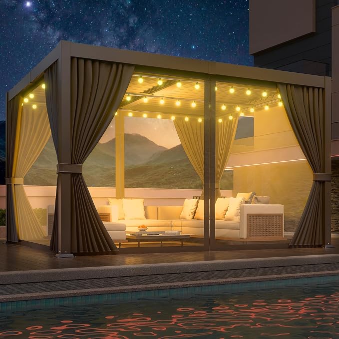10 x 12 FT Louvered Pergola - Image 3
