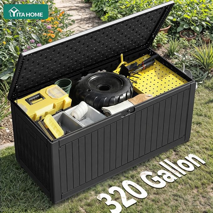 YITAHOME 320 Gallon Double-Wall Deck Box - Image 6