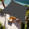 Shade&Beyond Rectangle Sun Shade Sail 08'X12' Permeable Canopy Dark Grey by ShadeBeyond