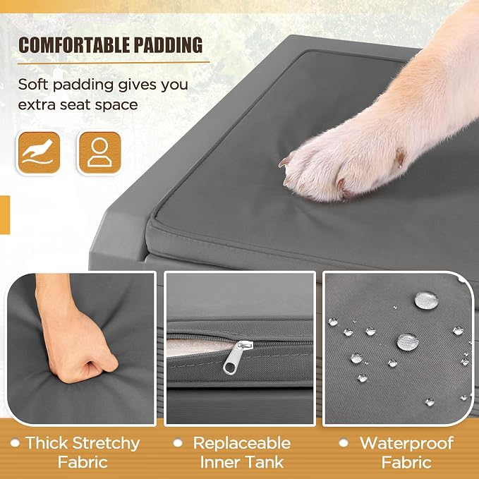 Devoko 100 Gallon Resin Waterproof Outdoor Storage Box - Image 3
