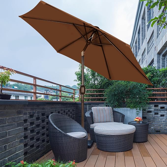 7.5 ft Patio Umbrella, Yard Umbrella, Outdoor Market Umbrella - Image 7