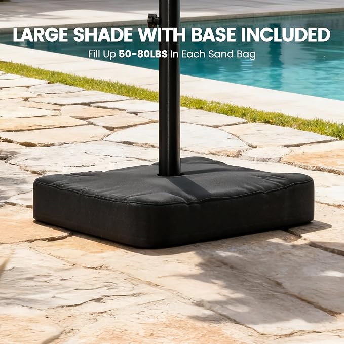 10FT Cantilever Offset Patio Umbrella - Image 2