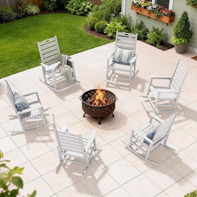 SERWALL 2-Pc Rocking Chair Set - Image 11