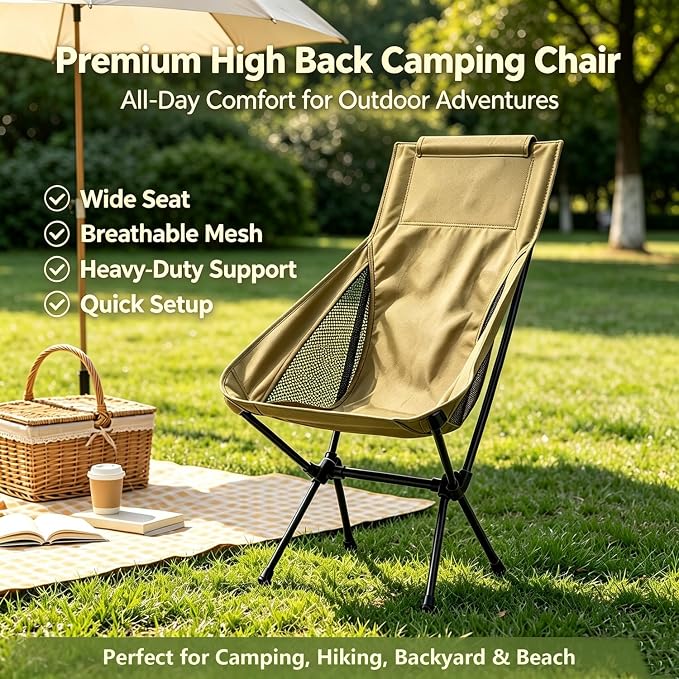 Wind Tour Portable Camping Chair Lightweight Foldable Outdoor Chair - Image 4