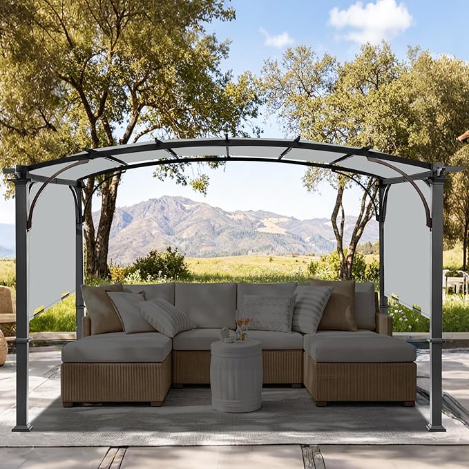 slashome 200" x 103" Pergola Replacement Canopy, Fits L-PG152PST-B, UV Resistant - Image 6