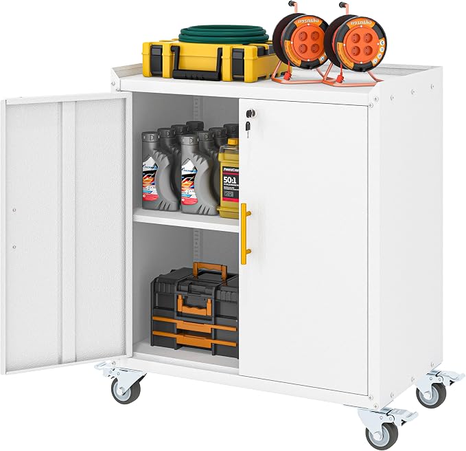 GAIOUS 35.6'' Tall Metal Garage Storage Cabinet - Image 8