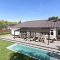 Aoxun 26’x10’ Gazebo with Aluminum Frame & Polycarbonate Panel, Outdoor Patio by Aoxun